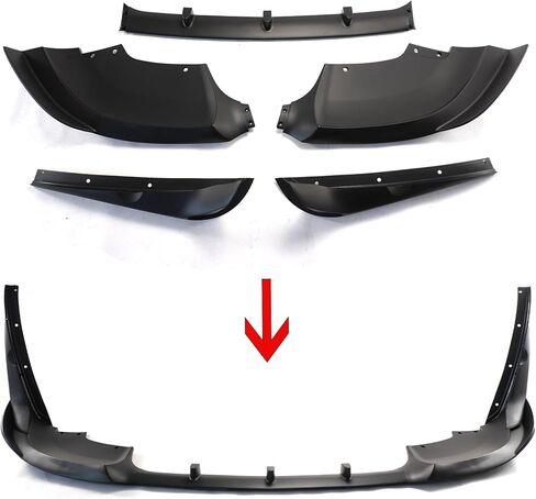Body Kits for Jeep Grand Cherokee SRT/Trackhawk 2017-2021 V4 Style Front Bumper Lip Splitter + Side Skirt Extension Lip Panels Splitte (Glossy Black) in Saudi Arabia