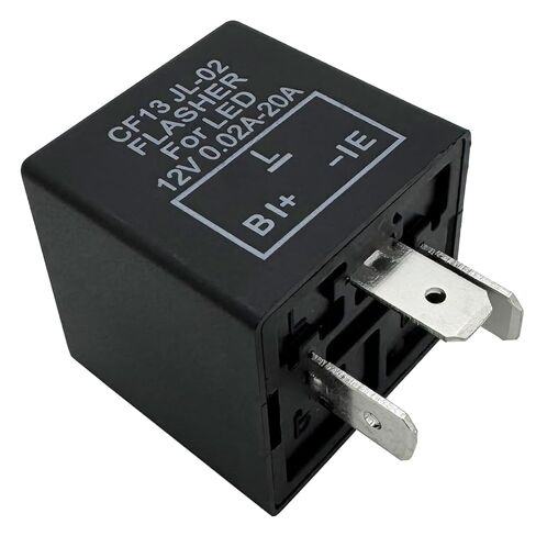 iRhapsody 2-pin 12vdc LED Flasher Relays مع سلك أرضي، حزمة من 4 in Kuwait