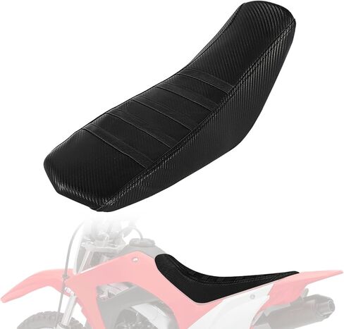 غطاء مقعد الدراجة الترابية غير قابل للانزلاق لـ CRF110F CRF110 CRF 110 110F 2013-2025، غطاء مقعد الدراجة الناعم باللون الأسود in Saudi Arabia