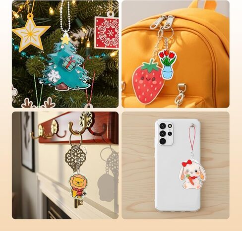 Csyidio 160PCS Shrink Plastic Sheet Kit with 15PCS Shrink Papers, UV Resin, UV Lamp and Keychains Accessories for Kids Craft Ornaments, DIY Key Chains & Christmas Decor in Kuwait