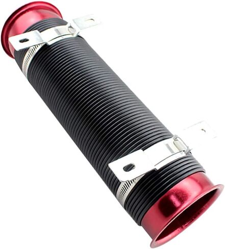 Air Duct Hose, Adjustable 76mm Universal Car Cold Air Intake Inlet Pipe Flexible Duct Tube Hose Pipe Induction Kit(Blue) in Saudi Arabia