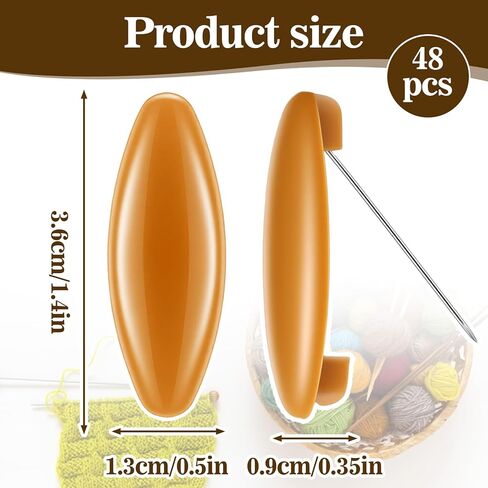 48pcs Scarf Safety Pins Colorful Plastic Brooch Pins Hollow Oval Hijab Pin Non-Slip Fashion Brooches Pin Safety Locking Cloth Sweater Shawl Pin's Headscarf Decoration for Women Muslim Scarf in Saudi Arabia