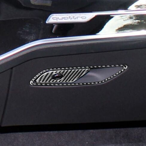 Carbon Fiber Passenger Glove Box Switch Panel for Audi 19-24 A6L/A7, Interior Modification Auto Parts in Saudi Arabia