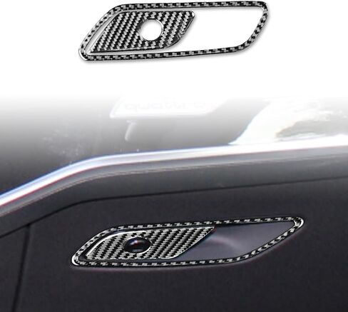 Carbon Fiber Passenger Glove Box Switch Panel for Audi 19-24 A6L/A7, Interior Modification Auto Parts in Saudi Arabia