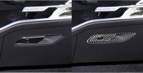 Carbon Fiber Passenger Glove Box Switch Panel for Audi 19-24 A6L/A7, Interior Modification Auto Parts in Saudi Arabia