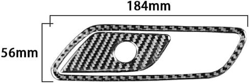Carbon Fiber Passenger Glove Box Switch Panel for Audi 19-24 A6L/A7, Interior Modification Auto Parts in Saudi Arabia