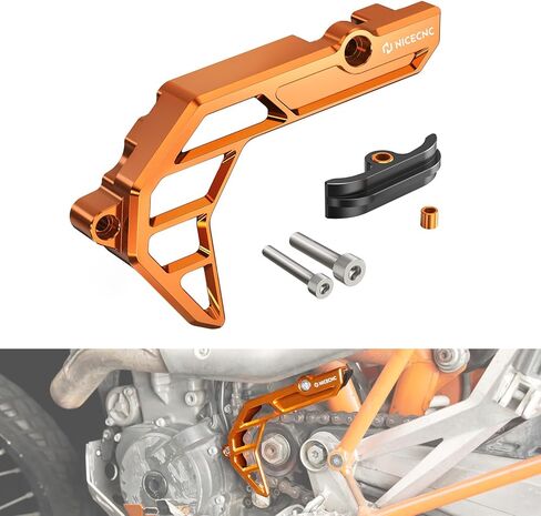 NICECNC Black Front Chain Guard Compatible with KTM 690 Enduro R/SMC R 2009-2025, Compatible with Husqvarna 701 Enduro/SM 2016-2025, Compatible with GasGas 700 SM/ES 2022-2025 in Saudi Arabia