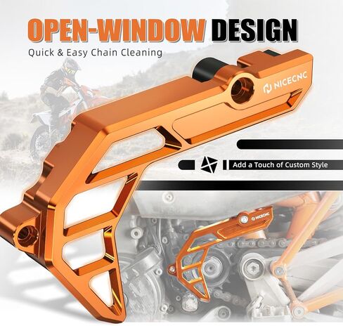 NICECNC Black Front Chain Guard Compatible with KTM 690 Enduro R/SMC R 2009-2025, Compatible with Husqvarna 701 Enduro/SM 2016-2025, Compatible with GasGas 700 SM/ES 2022-2025 in Saudi Arabia