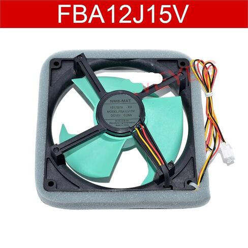 ل FBA12J15V DC15V 0.28A 12.5 سنتيمتر ثلاثة أسلاك مروحة تبريد الثلاجة الأسود in Saudi Arabia