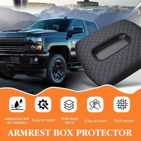Center Console Cover Compatible with 2015-2022 Chevy Colorado, Armrest Protector with Anti-Scratch Surface, Truck Interior Accessories (for 15-22 Chevy Colorado) in Kuwait