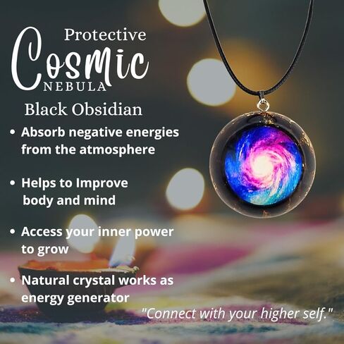 أورجونيت شقرا قلادة الملكيت الأخضر كريستال أورجون قلادة قلادة الريكي الروحي شفاء مولد الطاقة in Kuwait