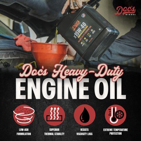 Doc's Diesel 15W-40 Full Synthetic Heavy Duty Diesel Oil DOCS15W40-4 | 4-Gallons in Saudi Arabia