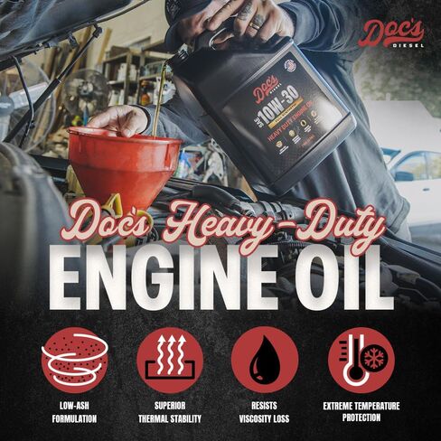 زيت ديزل Doc's Diesel 15W-40 عالي التحمل اصطناعي بالكامل DOCS15W40-4 | 4 جالون in Kuwait
