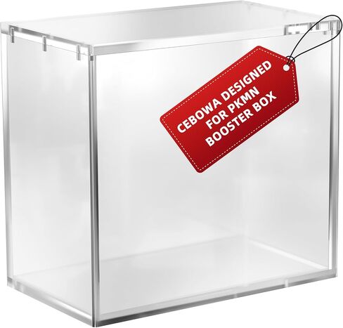Acrylic Booster Box Protector for PKMN, 5mm Thick UV-Resistant Display Case with 6-Point Magnetic Seal, Stackable Storage for Booster Box case （Single Case） in Saudi Arabia