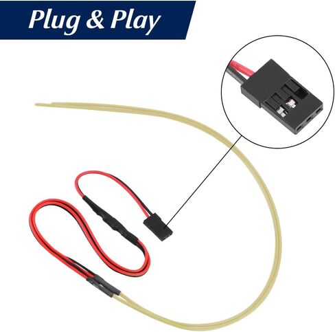 GLOBACT 2PCS RC LED أضواء الشريط مرنة Cuttable لمحور SCX10 SCX24 TRX4 TRX6 TRX4M Redcat 1/10 1/18 1/24 RC الزاحف أجزاء ترقية عالمية (أزرق) in Kuwait