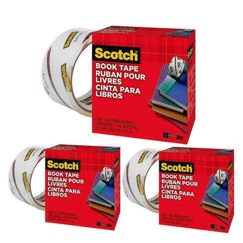 Scotch Book Tape, 2 in x 540 in, Excellent for Repairing, Reinforcing Protecting, and Covering (845) - (3-Pack) in Saudi Arabia
