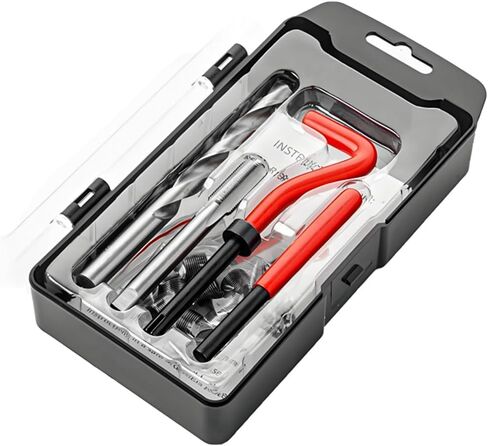 15 PCS Thread Repair Kit, M10×1.5 Metric Thread Repair Tool Set for Automotive Repair, Thread Repair Insert Kit with Hexagon Wrench and Drill, Universal Car Accessories (M10×1.25, 15pcs) in Saudi Arabia