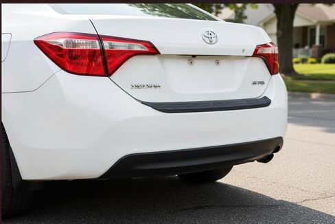 AMWELL Rear Bumper Protector for Corolla 2014 to 2019 Custom Fit Black Scratch Guard Cover Durable Anti Scratch Rear Bumper Shield in Saudi Arabia