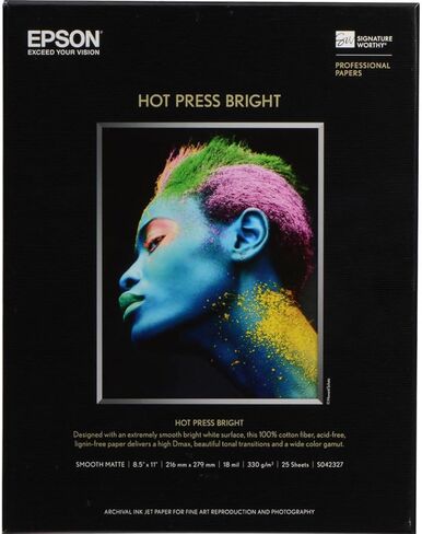 EPSS042327 - ورق Epson Hot Press Bright Fine Art in Saudi Arabia