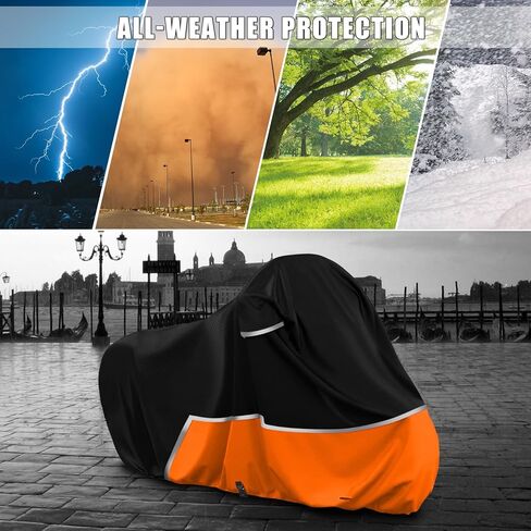 غطاء دراجة نارية مقاوم للماء متوافق مع طراز KTM Duke 125/200/390/790/890، غطاء دراجة نارية من قماش أكسفورد 420D لحماية غبار المطر الثلجي in Saudi Arabia
