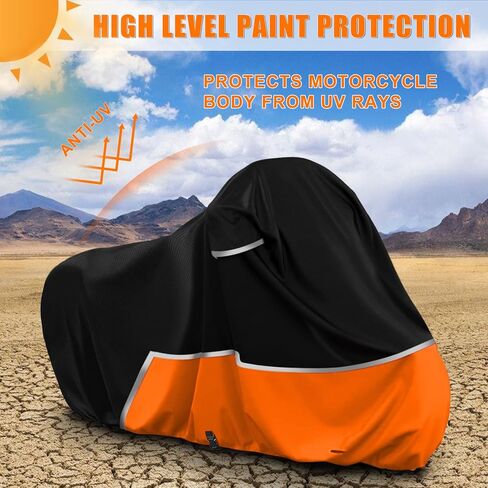 غطاء دراجة نارية مقاوم للماء متوافق مع طراز KTM Duke 125/200/390/790/890، غطاء دراجة نارية من قماش أكسفورد 420D لحماية غبار المطر الثلجي in Saudi Arabia