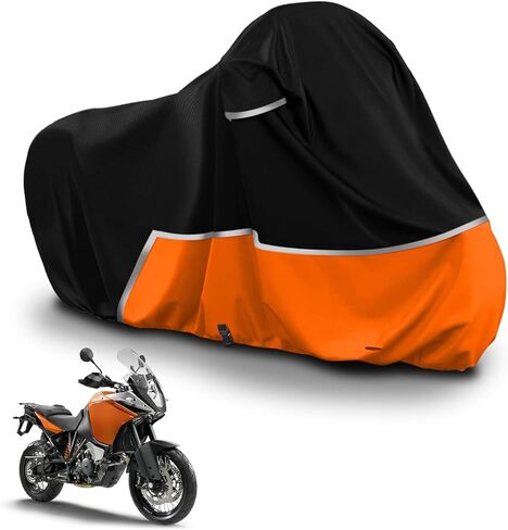 غطاء دراجة نارية مقاوم للماء متوافق مع طراز KTM Duke 125/200/390/790/890، غطاء دراجة نارية من قماش أكسفورد 420D لحماية غبار المطر الثلجي in Saudi Arabia