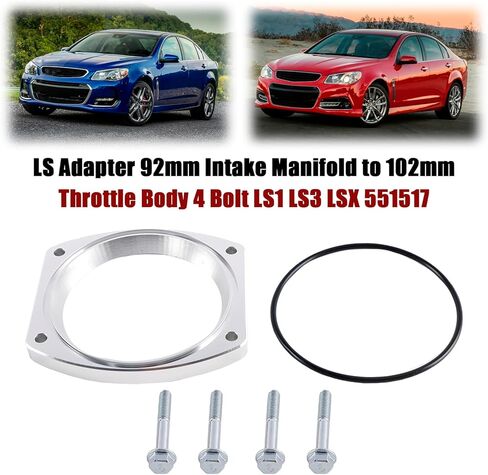 551517 LS Adapter 92mm Intake Manifold to 102mm Throttle Body 4 Bolt LS1 LS3 LSX in Saudi Arabia