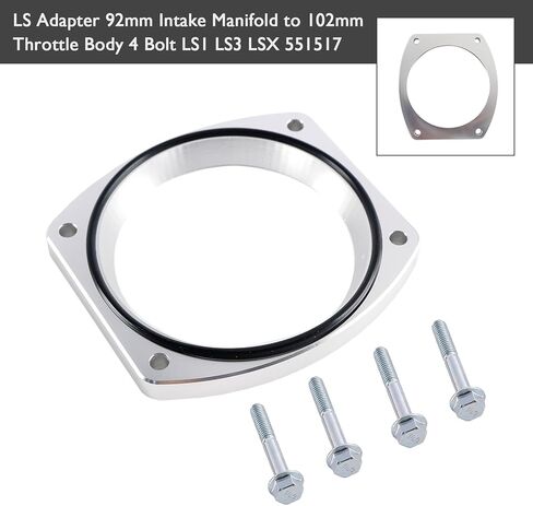 551517 LS Adapter 92mm Intake Manifold to 102mm Throttle Body 4 Bolt LS1 LS3 LSX in Saudi Arabia