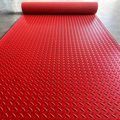Water/Stain Resistant,PVC Garage Mats Flooring Roll,Thickened PVC Roll Floor Mats，for Under Car, Heavy Duty Parking Mats(Grey,1.3x1m/4.2x3.2ft) in Saudi Arabia