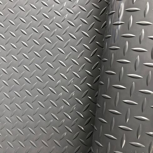 Water/Stain Resistant,PVC Garage Mats Flooring Roll,Thickened PVC Roll Floor Mats，for Under Car, Heavy Duty Parking Mats(Grey,1.3x1m/4.2x3.2ft) in Saudi Arabia