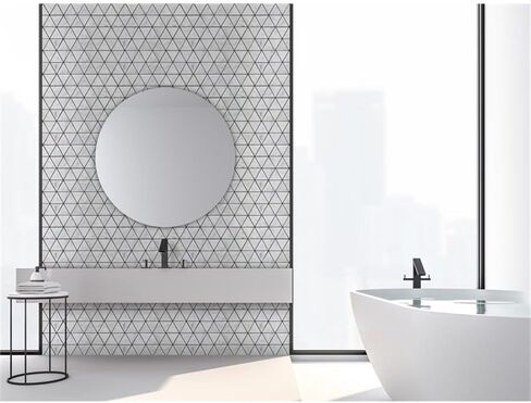 Burgos White Marble Mosaic Floor and Wall Tile (Pack of 11) in Saudi Arabia