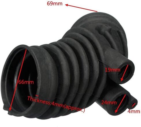 2X Car Air Intake Boot Hose Pipe Throttle Elbow Rubber/Fit For BMW 3 Series 318I Z3 E36 Black in Saudi Arabia