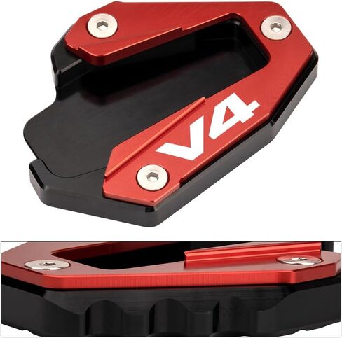 Motorcycle Kickstand Pad For Multistrada V4 2020-2025 Multistrada V4S 2020-2025 Multistrada V4 Rally 2022-2024 Anti Sinking Outdoor Parking multistrada v4 v4s Accessories (Red) in Saudi Arabia