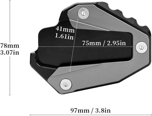 Motorcycle Kickstand Pad For Multistrada V4 2020-2025 Multistrada V4S 2020-2025 Multistrada V4 Rally 2022-2024 Anti Sinking Outdoor Parking multistrada v4 v4s Accessories (Red) in Saudi Arabia