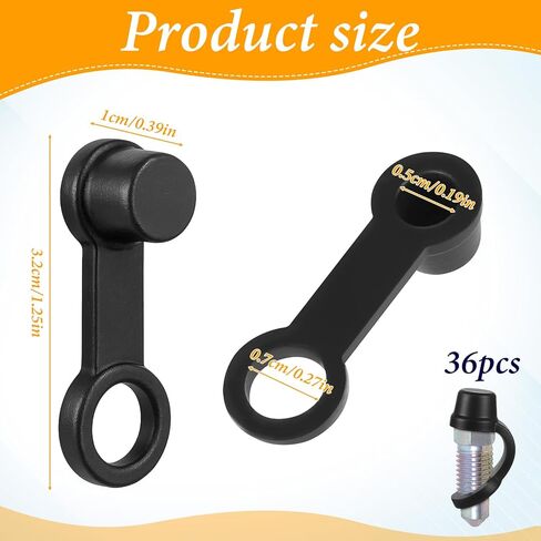 36 Pcs Bleeder Valve Cap, Brake Bleeder Caps Grease Fitting Caps Rubber Grease Zerk Cap for Automotive Car Motorcycle Bicycle in Saudi Arabia