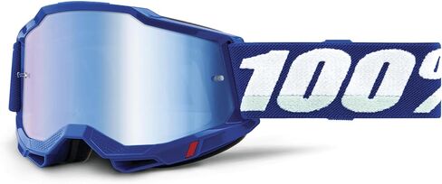 100% Accuri 2 Motocross & Mountain Biking Adult Goggles (Neon/Orange - Mirror Silver Flash Lens) in Kuwait