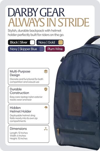Equinavia Darby Backpack - Navy/Gold - One Size in Saudi Arabia