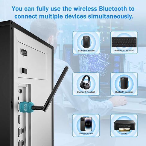 Bluetooth Adapter 1.0 for PC V1.0 EDR Support Windows 7(Flame Red) in Kuwait
