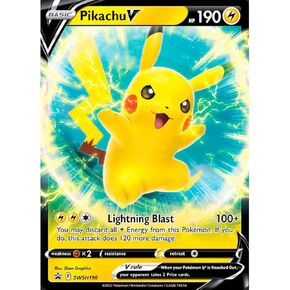 Pokemon Pikachu V SWSH198 Sword & Shield Promos Original Card English Promo Glossy + Card Saver Friki Monkey in Saudi Arabia