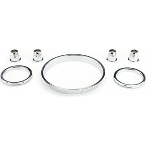Dakota Digital 1957 Chevy Reproduction Chrome Bezels - BZL-57C in Saudi Arabia