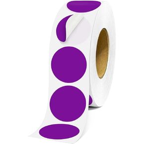 1000 قطعة من الملصقات المنقطة البيضاء، بكرة ملصقات دائرية مقاس 1 بوصة، ملصقات ترميز الألوان سهلة التقشير للتنظيم ووضع العلامات، ملصقات فارغة لاصقة دائمة in Kuwait