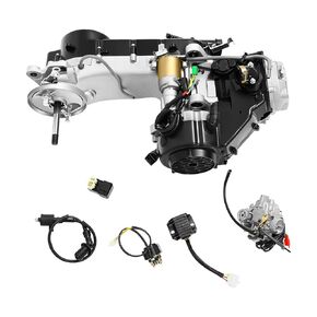 150CC Engine, 4-Stroke GY6 Engine Kit, Long Case Scooter Motor Complete Kit, Go-Kart Single Cylinder Motors with CVT, 11" Long Case Gas Motors for Moped, Scooter in Saudi Arabia
