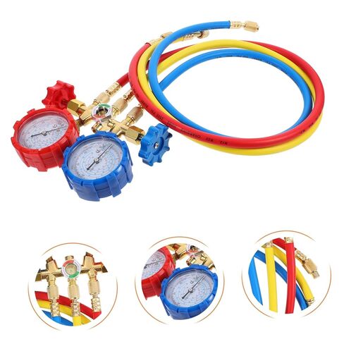 1Set Fluoride for Air Conditioner Durable Easy to Use Automotive Gauge for Accurate Pressure Check for Home Car Systems in Saudi Arabia