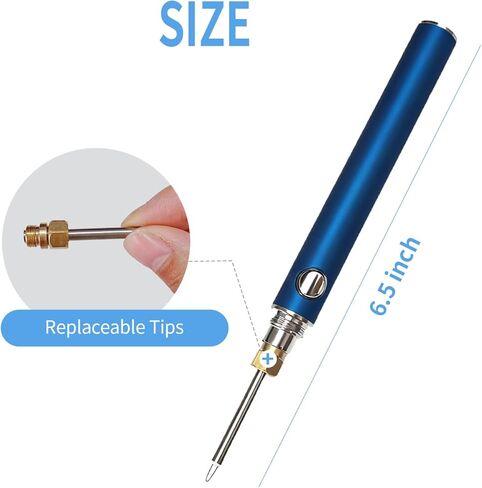 أداة صاعق الخيوط القابلة لإعادة الشحن من Gordepy: طرف قابل للاستبدال لإنهاء خيوط نهايات الخرز الحرفي، والخيط، والتطريز، والتطريز، والخياطة الجلدية in Kuwait