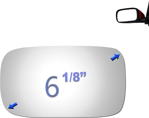 JZSUPER Side Mirror Glass fit for 2006 2007 C70, 2004 2005 2006 S40, 2005 2006 V50 Passenger Right Side RH Convex, Including Adhesive (Non Heated) in Saudi Arabia