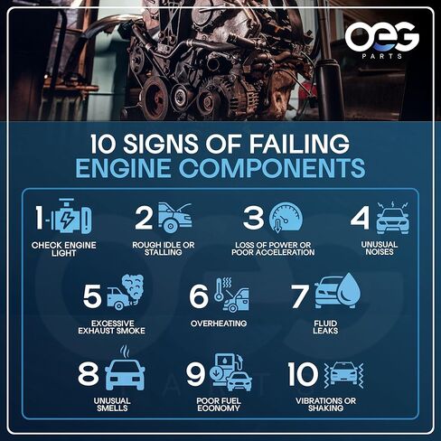 موزع أجزاء OEG الجديد متوافق مع 1999 2000 2001 كرايسلر سيبرينج ودودج R/T 3.0 V6، يستبدل MD342884، MD374416، MD374448 in Kuwait