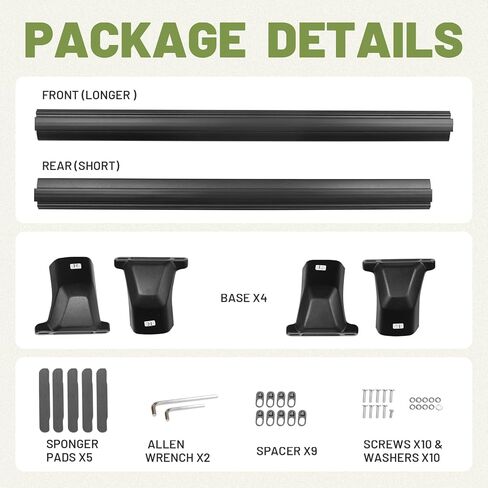 Roof Racks Cross Bars Compatible with Chevy Chevrolet Trax 2023 2024 2025 2026(Not for LS/1RS) 260LBS Heavy-Duty Aluminum Crossbars Rails Cargo Rooftop Bike Snowboard Skiboard Luggage Rack Carrier in Saudi Arabia