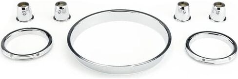 Dakota Digital 1957 Chevy Reproduction Chrome Bezels - BZL-57C in Saudi Arabia