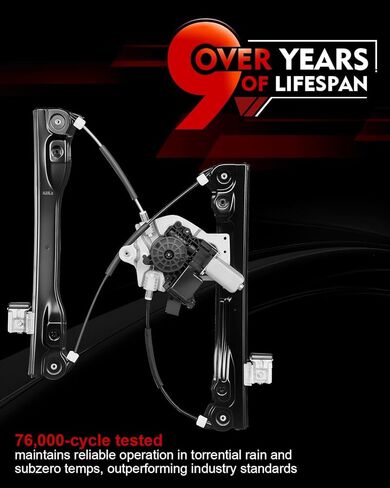 Front Left Driver Side Power Window Regulator with Motor for:-Chevy Cruze 2011 2012 2013 2014 2015, Cruze Limited 2016 with Auto Up and Down, 7 Pins Connector OE# 748-974 94532757 95174196 in Saudi Arabia