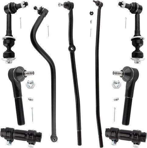 9pcs Front Steering Drag Link Track Bar Sway Bar End Links Tie Rod Adjusting Sleeves for Dodge Ram 2500 1998-1999 (4WD; 7500LB GVW) DS1413 ES2012 ES3497 K7280 DS1457 DS1458 in Saudi Arabia